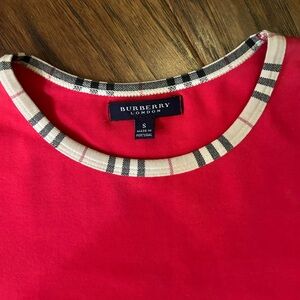 Red Burberry tshirt (Authentic)